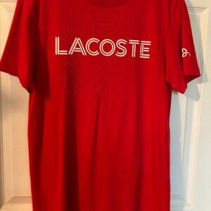 Men's Size Small Lacoste Tee Red